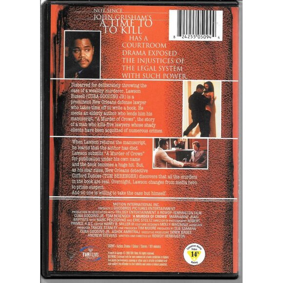 A Murder Of Crows DVD Starring Cuba Gooding Jr Tom Berenger Eric Stoltz dvd4482 - Picture 2 of 2